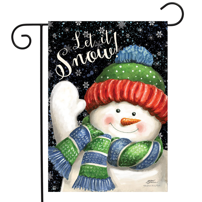 Drapeau de jardin d'hiver Snowman Snowman