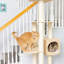 Arbre à chat 85 po en bois véritable de qualité supérieure