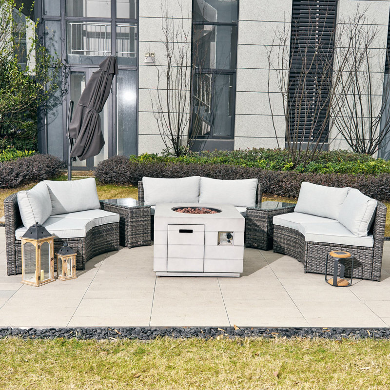 Arrika 6 - Person Patio Conversation Set with Cushions