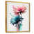 Toile avec cadre flottant or