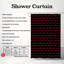 Rideau de douche Scarlet Spots - Premium-149765267