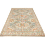 Distressed Homage Hand Knotted Wool Geometric Area Rug