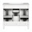Armoire de rangement de salle de bain moderne Deldrick avec 2 portes à fermeture douce et 2 tiroirs-584280334