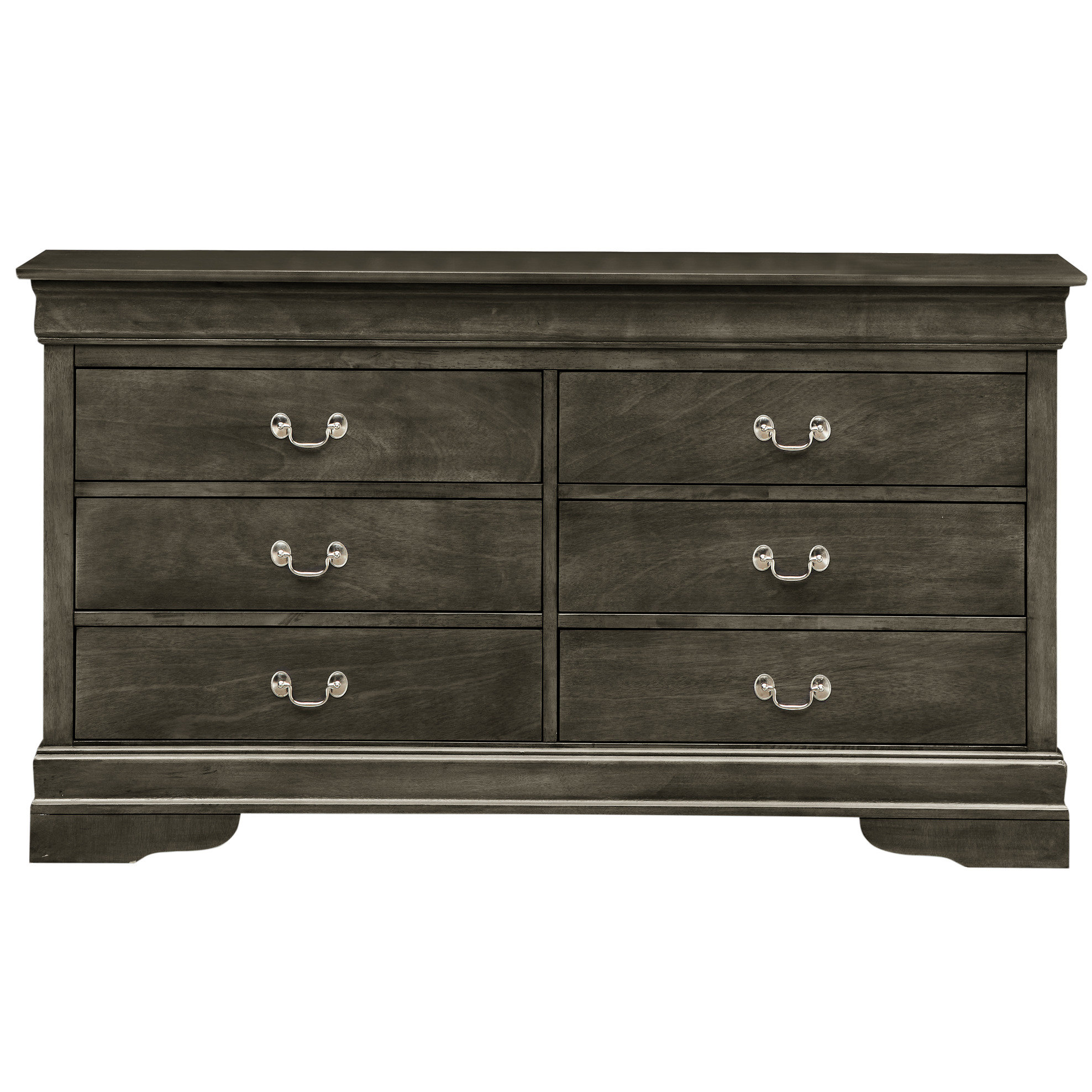 Wildon Home® Grey Bedroom Dresser With Traditional Features - 5 ...