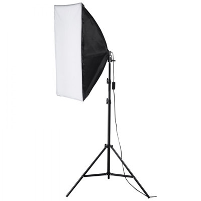Softbox Lighting Kit 20 in 30W 5500K LED Bulbs Adjustable Stand