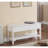 Solid Wood Shoe Bench In White - Modern And Practical Storage Piece With Efficient-1831026591