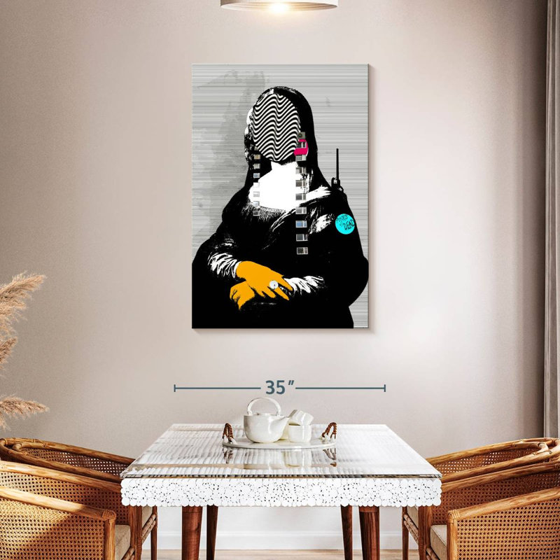 Leisha Mona Lisa Street Pop, H 45 po x l 30 po