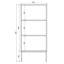 Veldio Three-Tier Shoe Cabinet 50 cm with Legs-110836573