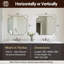 Miroir de salle de bain Tariro Cadre en acier inoxydable-1432836952-1418824429