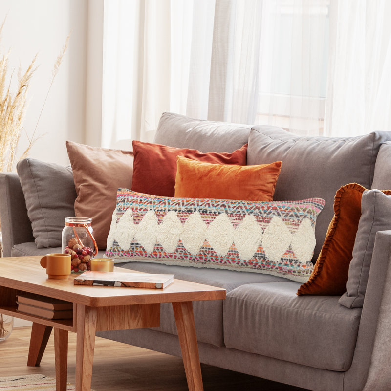 Amara 18" Multicolor Embroidered Cotton Throw Pillow Set
