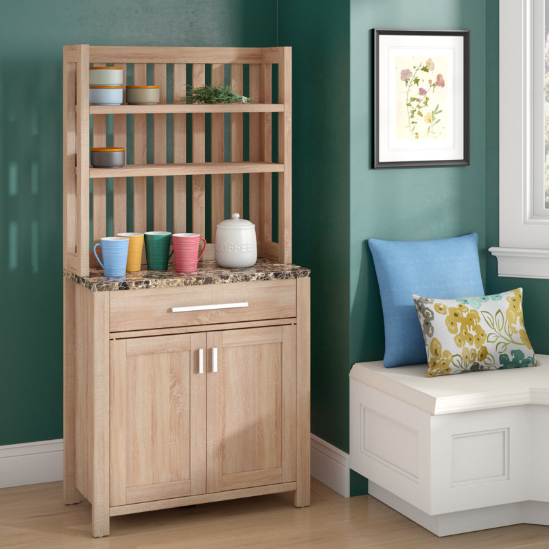Elenora 31'' Wood Standard Baker's Rack