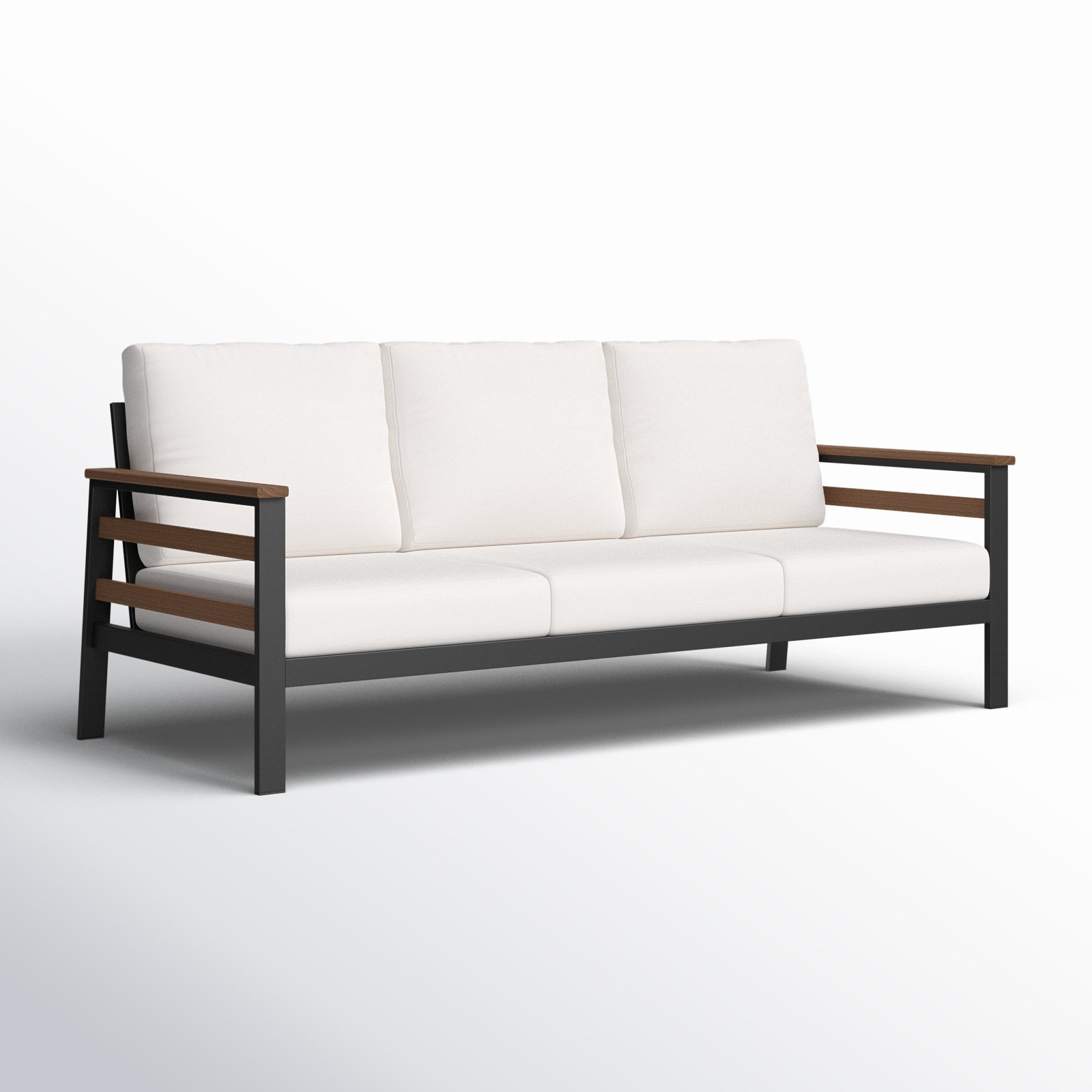 Townsend 80" Sunbrella® Patio Sofa, Sunbrella Canvas Natural, Brown
