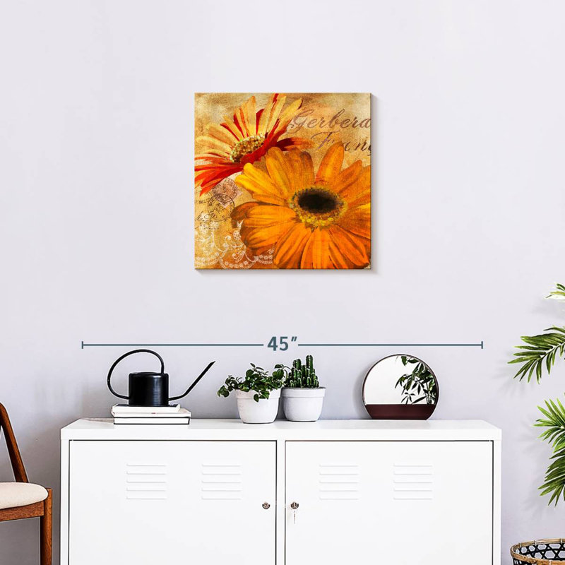 Golden Gerbera I, H 20 po x l 20 po