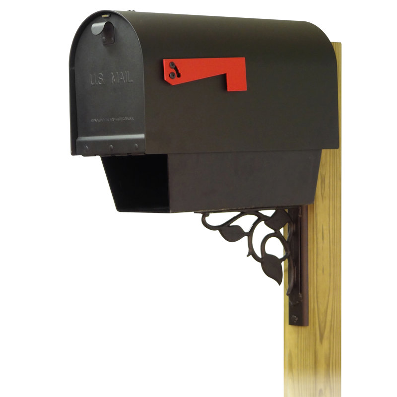 Titan Aluminum Post Mounted Post box