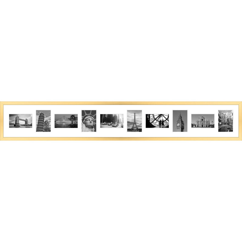Lanyard Collage Picture Frame, Gold