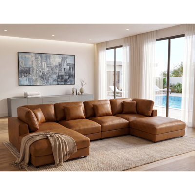 Canapé modulaire en similicuir