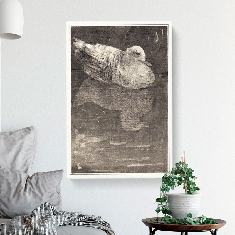Floating Duck by Theo Van Hoytema - Wrapped Canvas, 50cm H x 35cm W x 3cm D