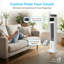 Refroidisseur d'air par évaporation tour, ventilateur de tour avec débit d'air grand angle de 70 °, refroidissement rapide, faible bruit, télécommande et 4 blocs de glace