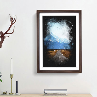 Road to Mount Cook in New Zealand - Picture Frame Graphic Art Print