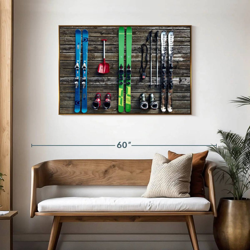 Équipement de ski, Cadre flottant doré, 43 po x 29 po