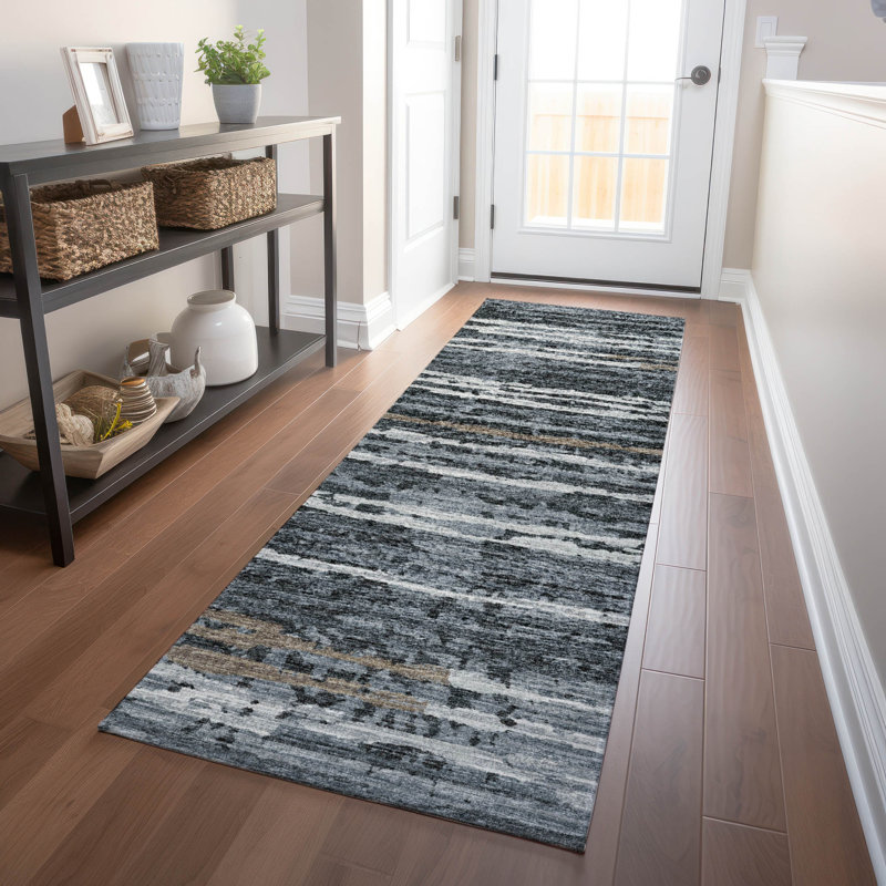 Premium Machine Washable Freixa AMF75 Shadow Rug, Runner 2'3" x 7'6"