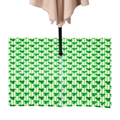 Shamrocks in Stripes Water Repellent Tablecloth