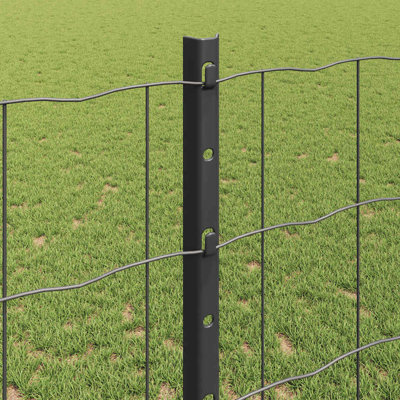 Vidaxl Fence With Posts Steel