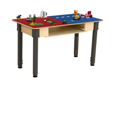 Plastic Adjustable Rectangle 4 Students Activity Table