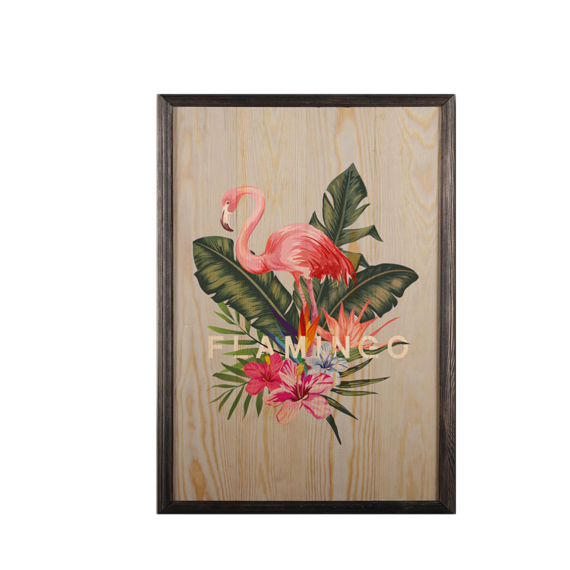 Perry Single Picture Frame Print on Wood, 70cm H x 50cm W x 2cm D