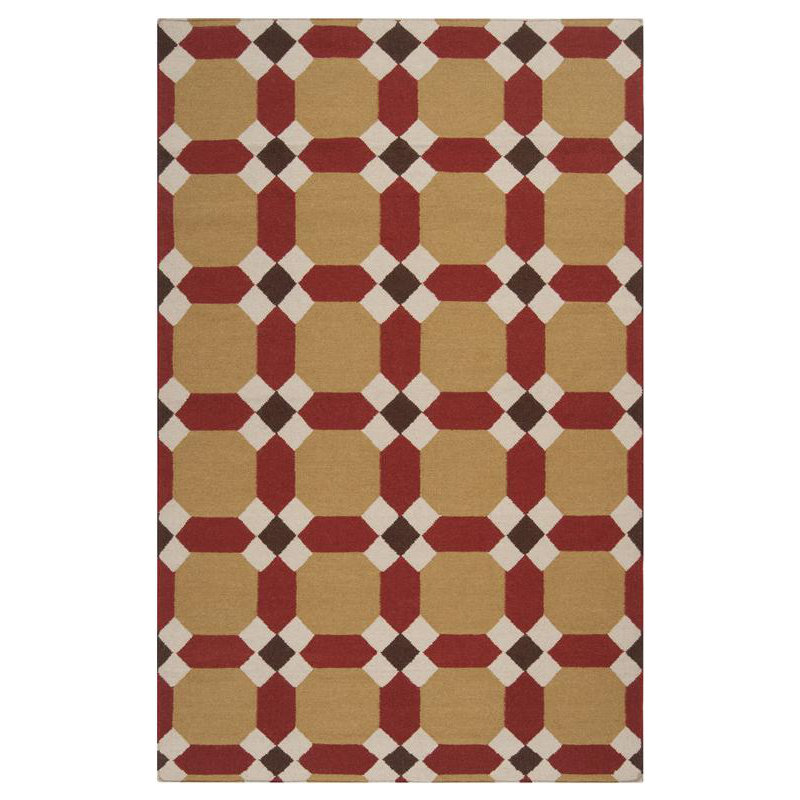 Segundo Wool Geometric Indoor Rug, Rectangle 5' x 8'