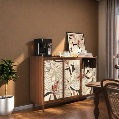 Solid Pine Wood Storage Cabinet