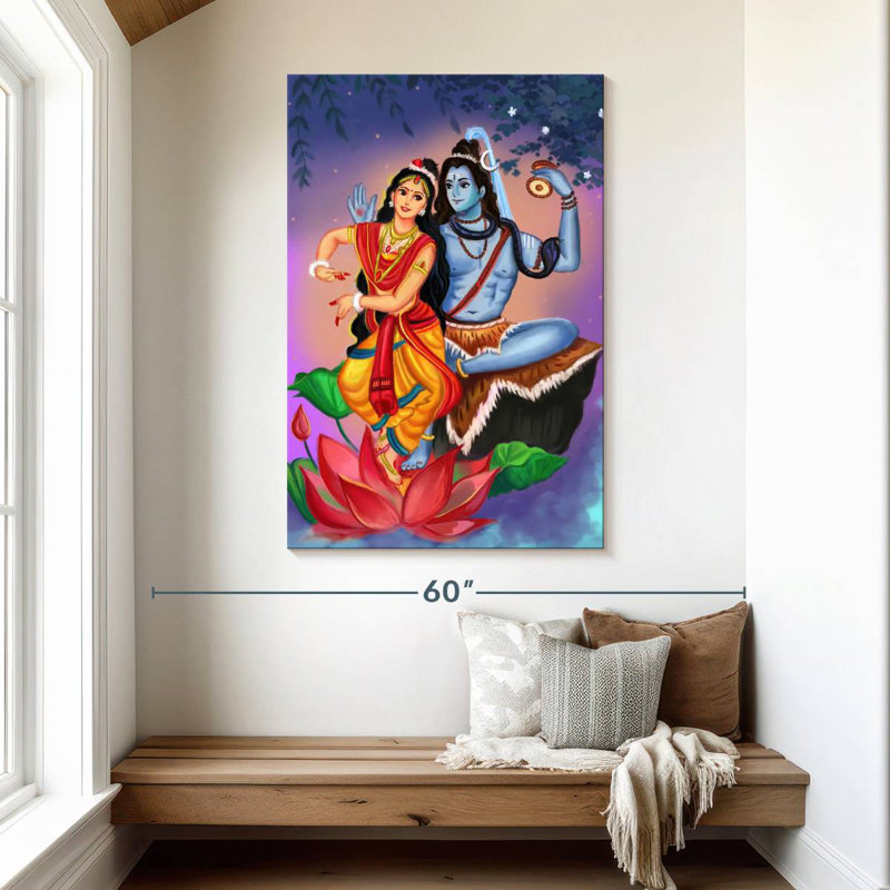 Adella Shiv Parvati, 48" H x 32" W