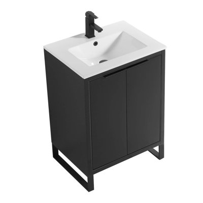 Ensemble de meuble-lavabo simple 24 po 24 po