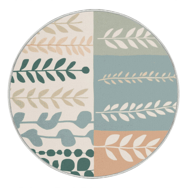 Misty Greens Rug, Round 5'