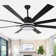 72 Inch Modern Ceiling Fan with Remote, 6 Speeds Reversible Ceiling Fan with Dimmable LED Light for Bedroom