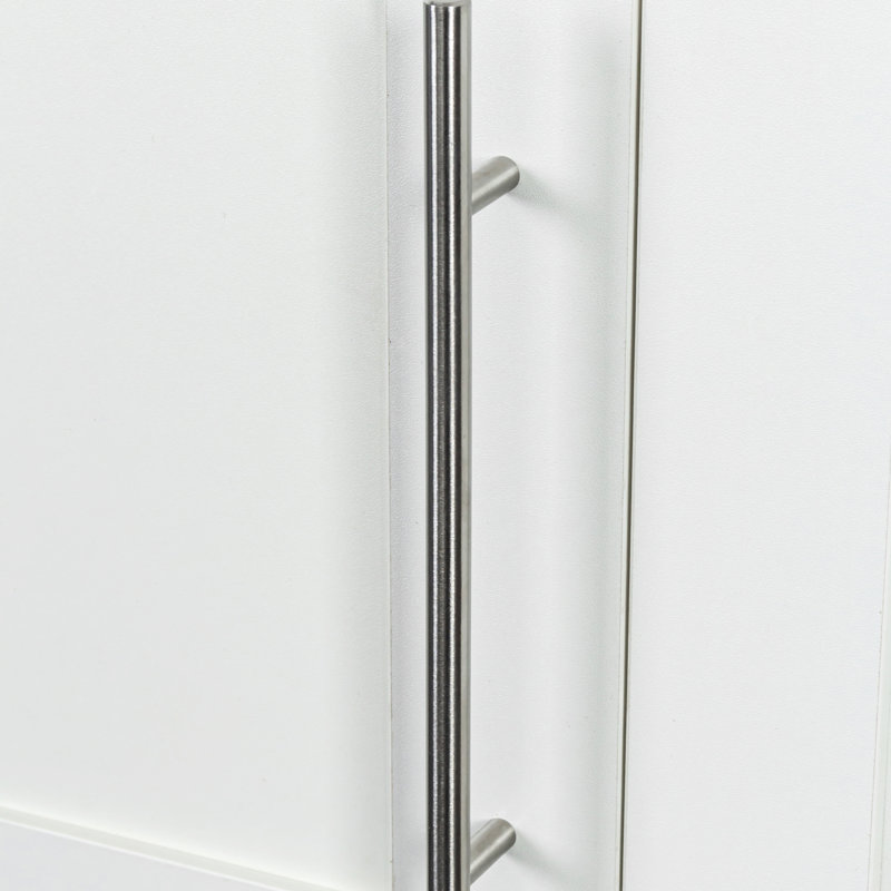 Armoire de rangement blanche empilable murale de P 15,36 po x l 34,78 po x H 19,39 po, idéale pour être utilisée seule ou jumelée dans la salle à manger avec tablettes mobiles et surface facile à nettoyer
