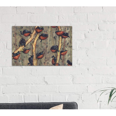 Catkins 1 Piece Wrapped Canvas Painting