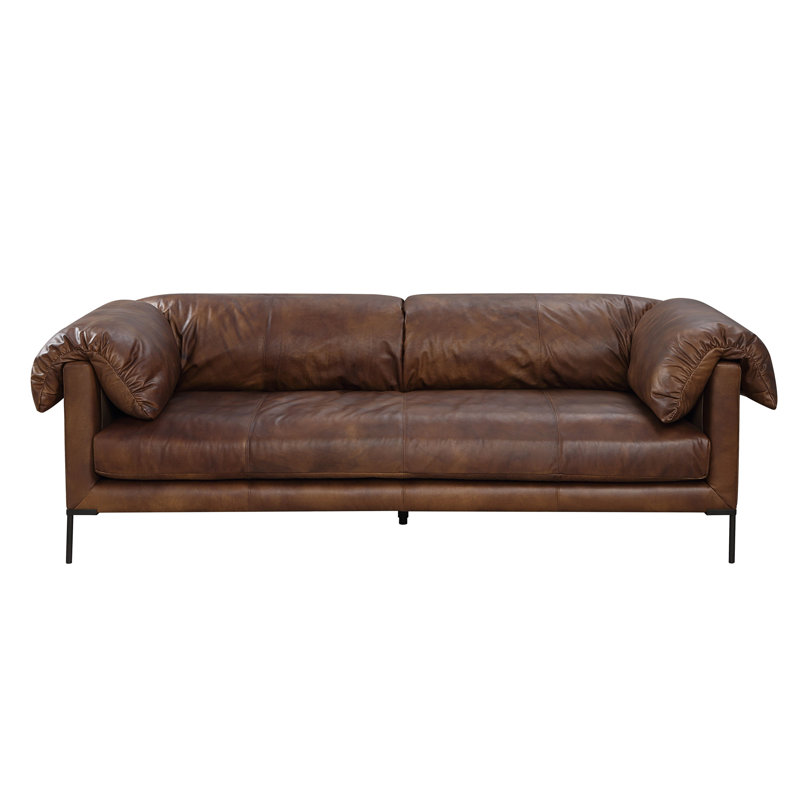 Jaron Macho Top Grain Leather Sofa