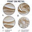 «White Cream Floral Spiral», art mural rond floral abstrait, art mural rond en métal Modern Botanicals-734275098
