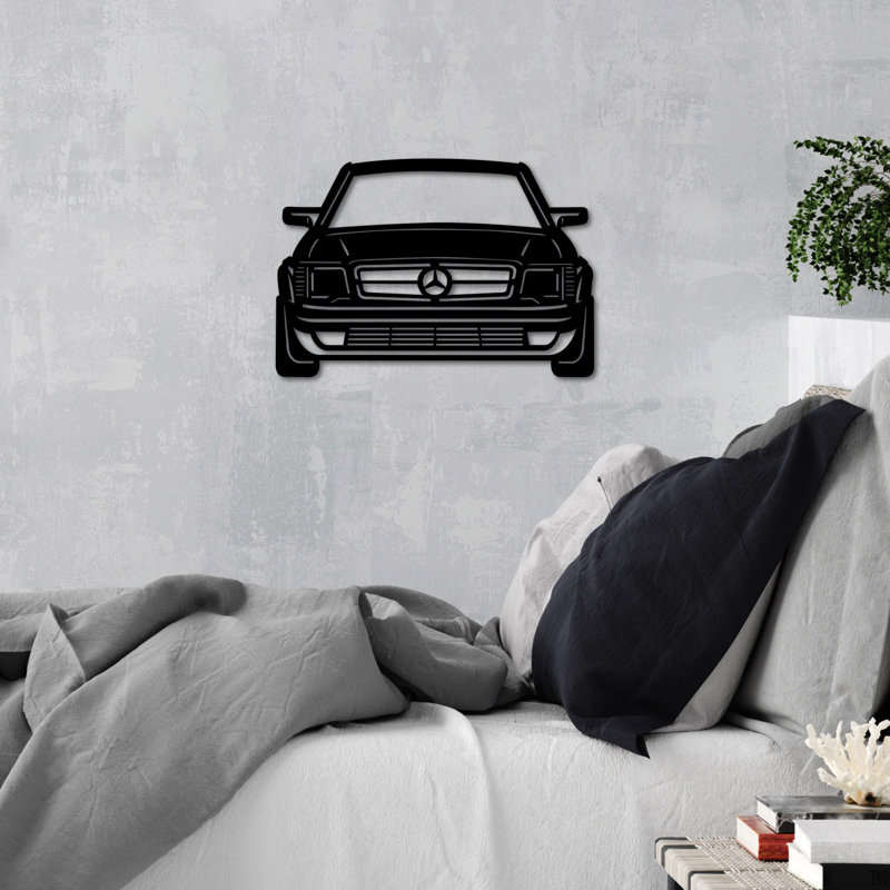 Stylish Metal Wall Art Decor, Black Finish, 23.6 x 16.5 inches | 100% Metal Construction, Thickness: 0.06 inches | Lightweight at 2.7 lbs, Perfect for Home or Office | Unique Decorative Accessory for Any Space
