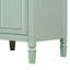 Meuble-lavabo de 24 pouces avec lavabo, armoire en bois massif et panneau de fibres à densité moyenne avec un tiroir rabattable, deux tiroirs standard et une tablette réglable, meuble-lavabo vert autoportant pour le rangement de la salle de bain-1893856599