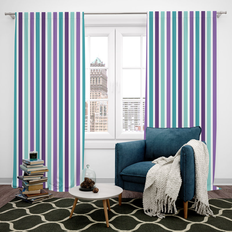 Paire de rideaux obscurcissant en polyester Vrinda, L 20 po x L 52 po