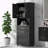 Tall Bathroom Cabinet with Tilt-Out Laundry Basket-110583801