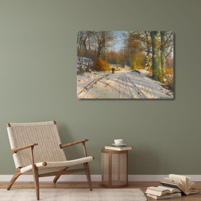 «Winter Landscape» par Peder Mork Mornsted - Art mural sur toile tendue avec châssis