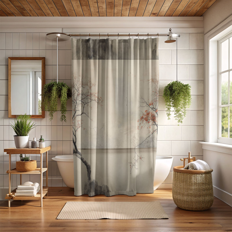 Rideau de douche Vintage Premium, H 74 po x l 71 po