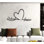 Décoration murale personnalisée en forme de cœur et d'amour pour cadeau de Saint-Valentin