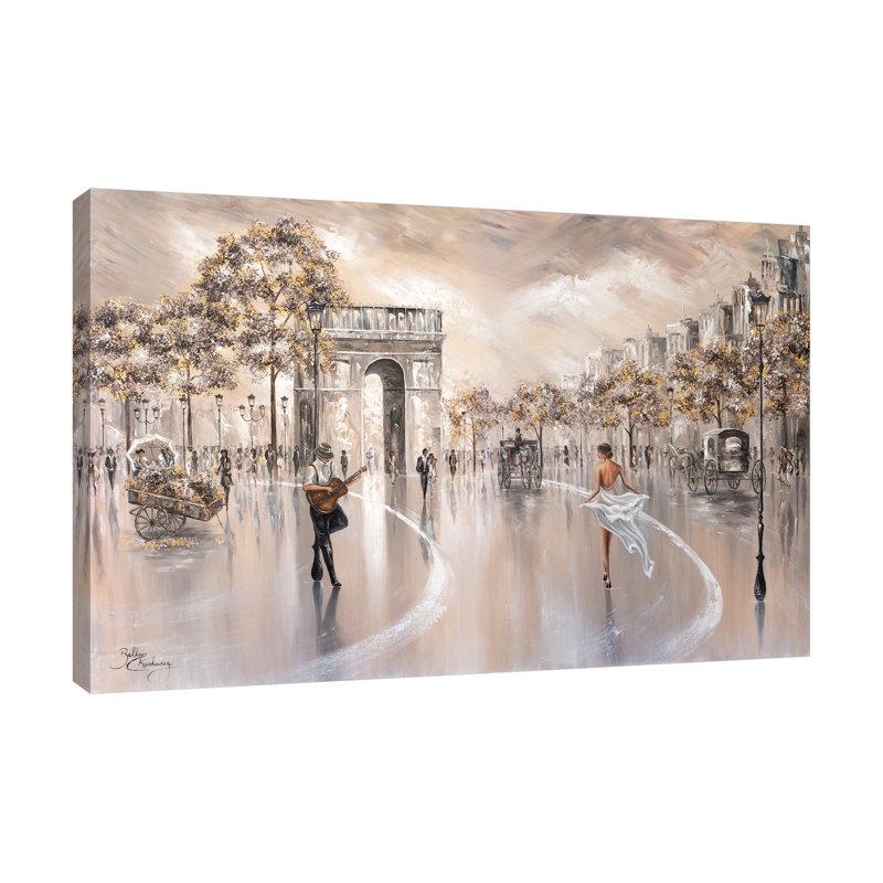 «Golden Glimpse II», toile tendue par Isabella Karolewicz, H 16 po x l 24 po x P 1,5 po