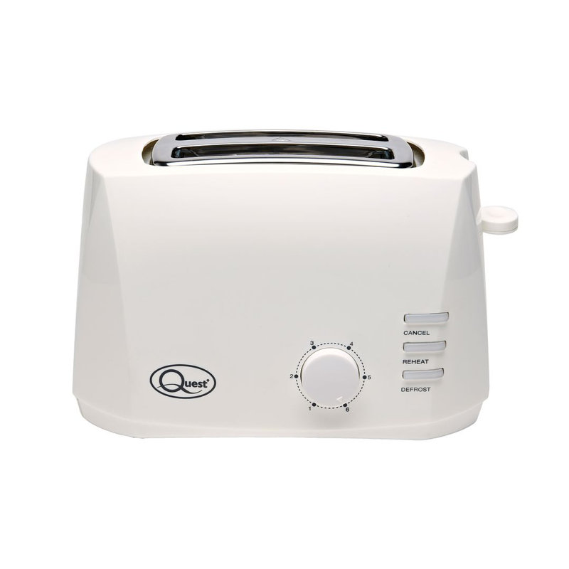 2 Slice Wide Slot Toaster -, White