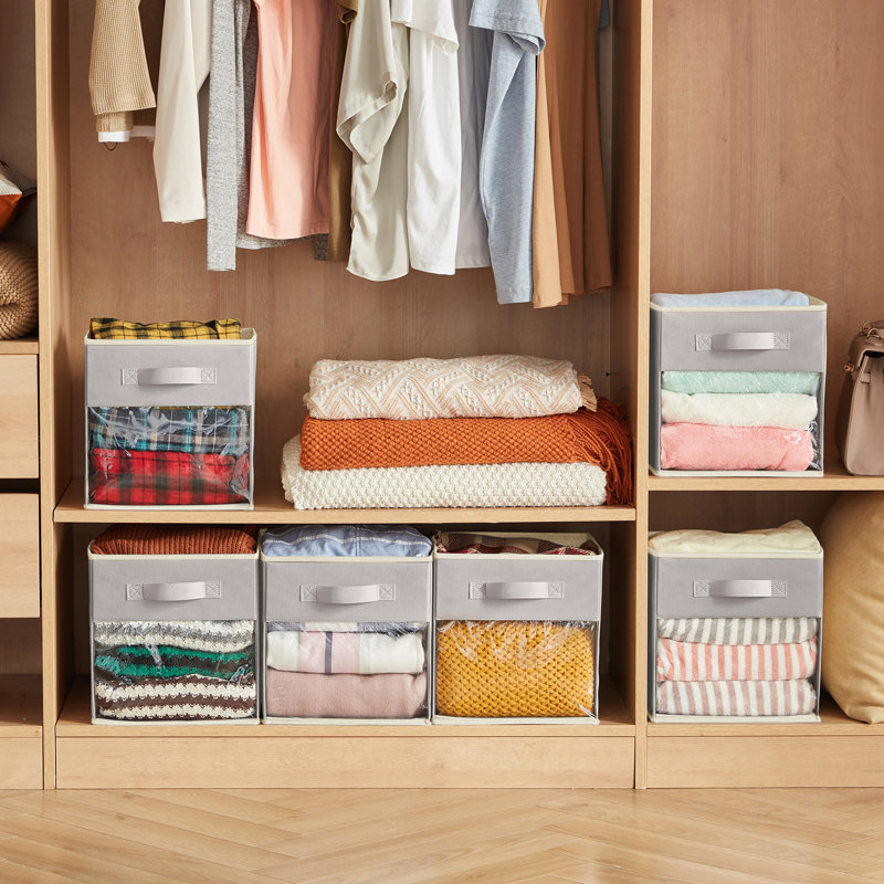 17 Stories Fabric Storage Bag, Light Grey