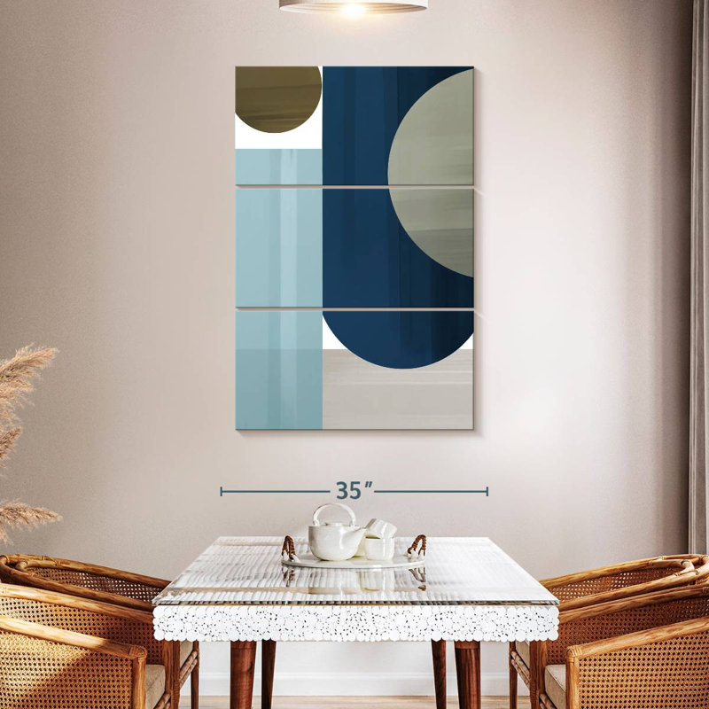 Avery Abstract Blue III, 50" H x 32" W